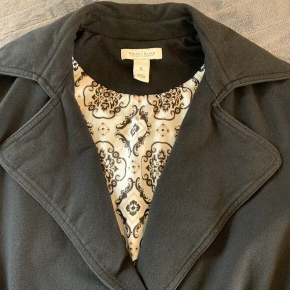 White House Black Market Balloon Sleeve Black Blazer Jacket Women’s Sz XL - Picture 5 of 14